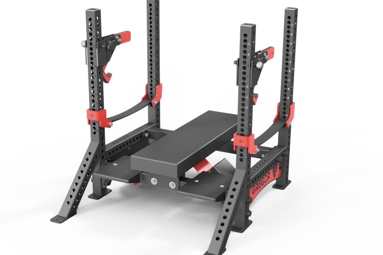 Podpěra floor press PSS‑1 — proměňte bench lavici na bezpečný a komfortní floor press stanoviště