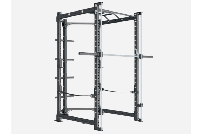 Posilovací klec Smith Machine s držákem na kotouče